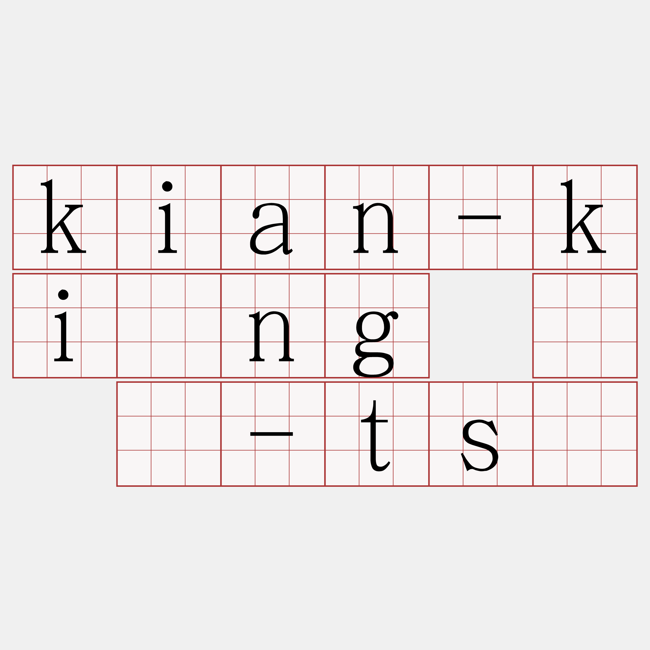 kian-kiông ê ì-tsì